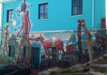 Valparaiso, puerto de graffitis en portugués